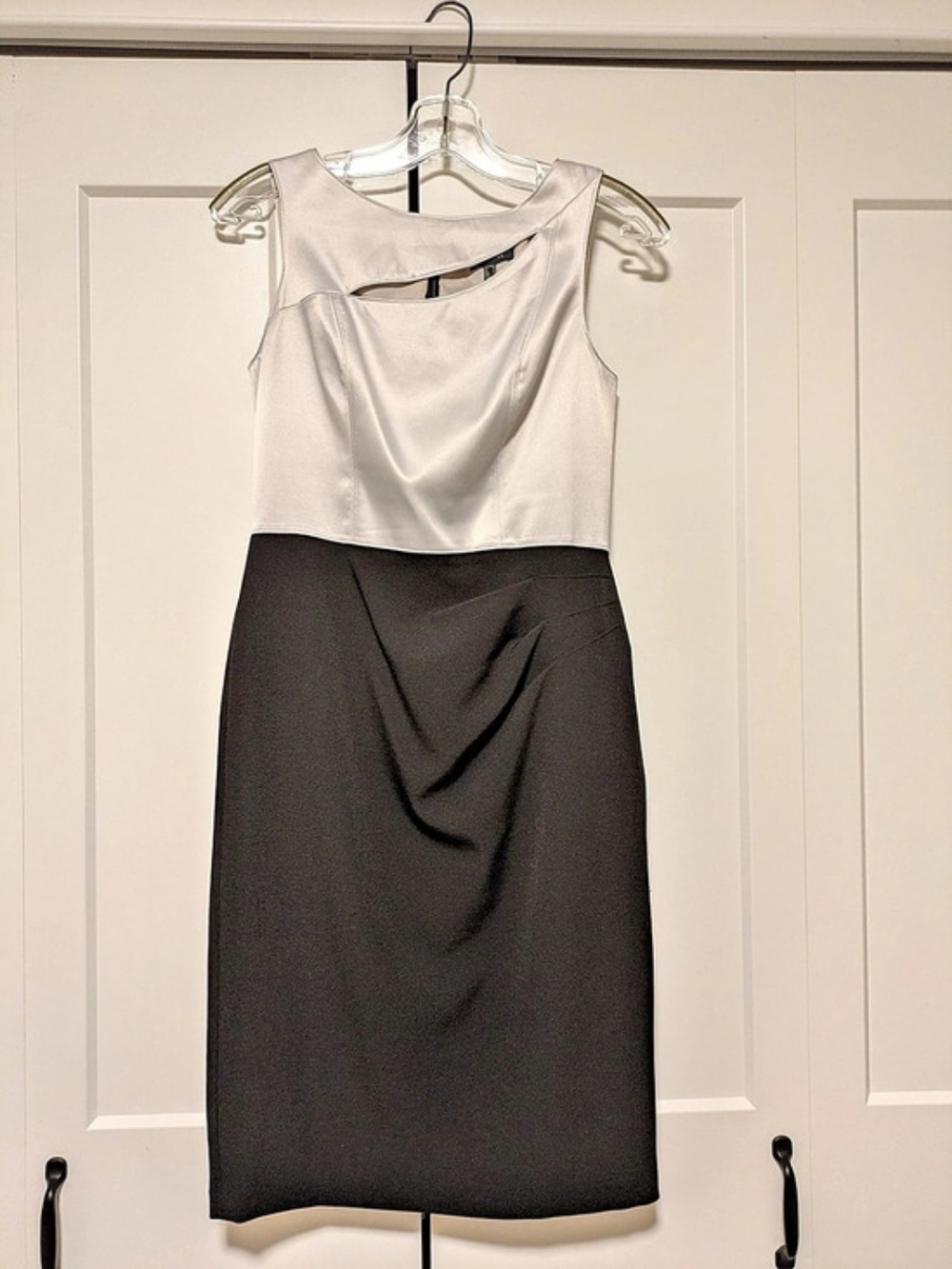 Adrianna Papell Color Block Midi Dress Size 2 Like New